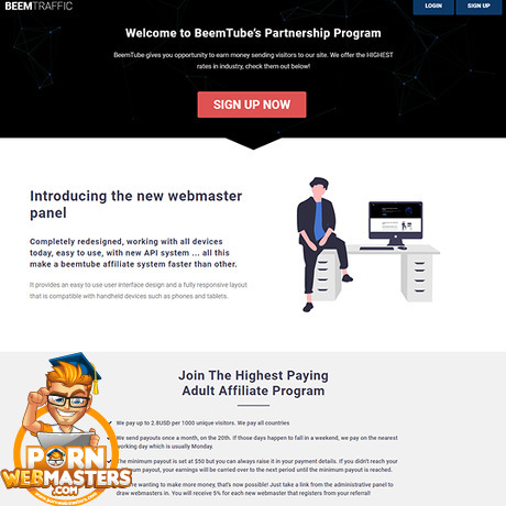 BeemTraffic Beemtube com Porn Tube Webmaster Program 