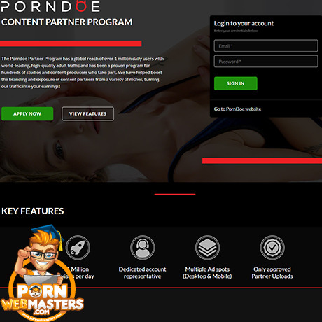 PornDoe Porndoe com Porn Tube Content Partner Program 