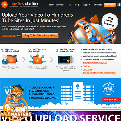 Tube Sites Submitter