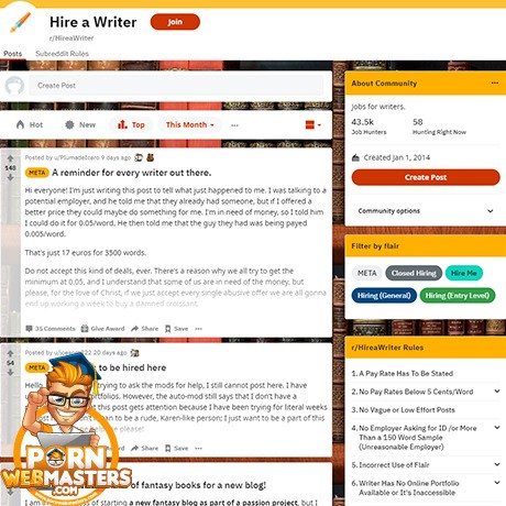 Reddit Hire A Writer